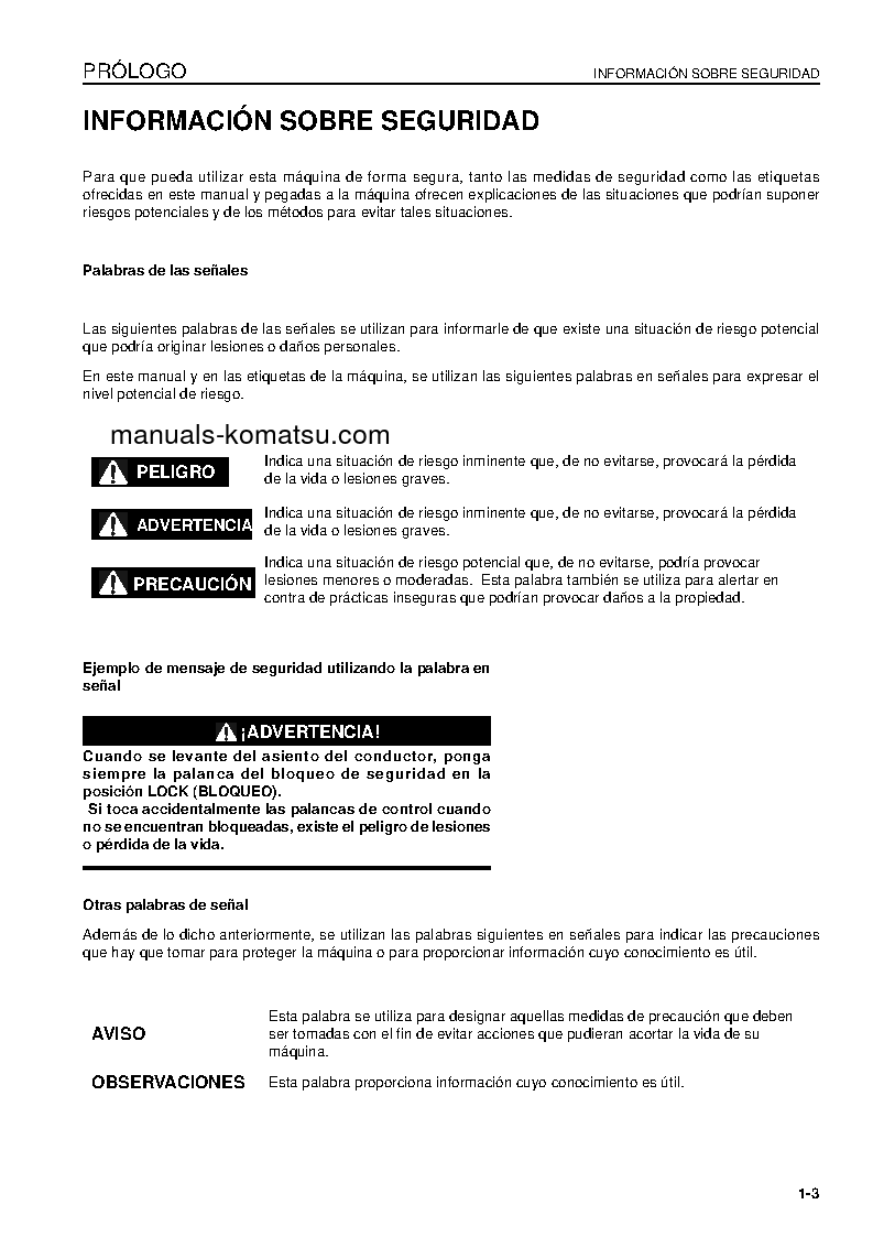 Protected: PC450LC-7(GBR)-K S/N K40001-UP Operation manual (Spanish)