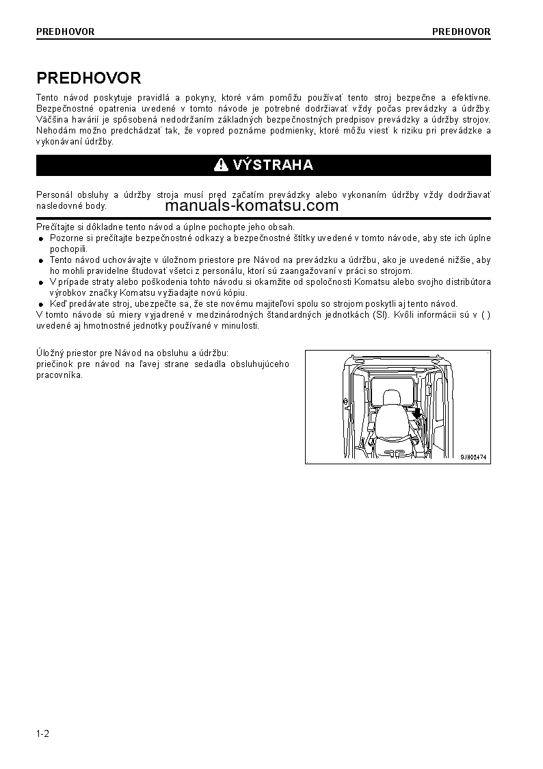 Protected: PC210-10(GBR)-DEMOLITION S/N K60001-UP Operation manual (Slovak)