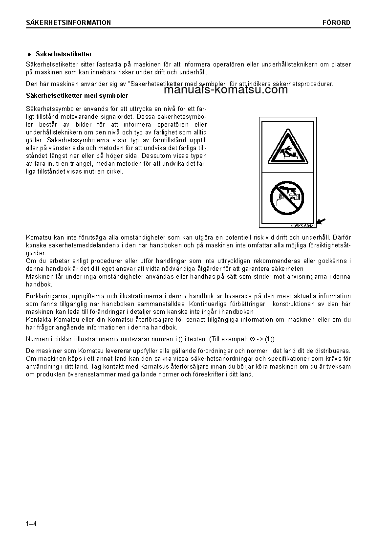 Protected: PC228USLC-10(GBR) S/N 1149-UP Operation manual (Swedish)