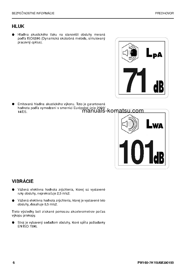 Protected: PW160-7(DEU) S/N H50051-UP Operation manual (Slovak)