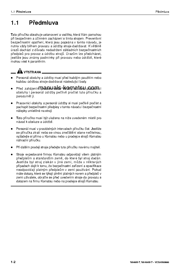 Protected: WA100M-7(DEU) S/N H62051-AND UP Operation manual (Czech)