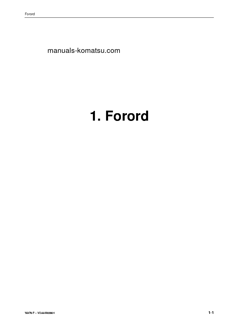 Protected: WA70-7(DEU) S/N H62051-UP Operation manual (Danish)