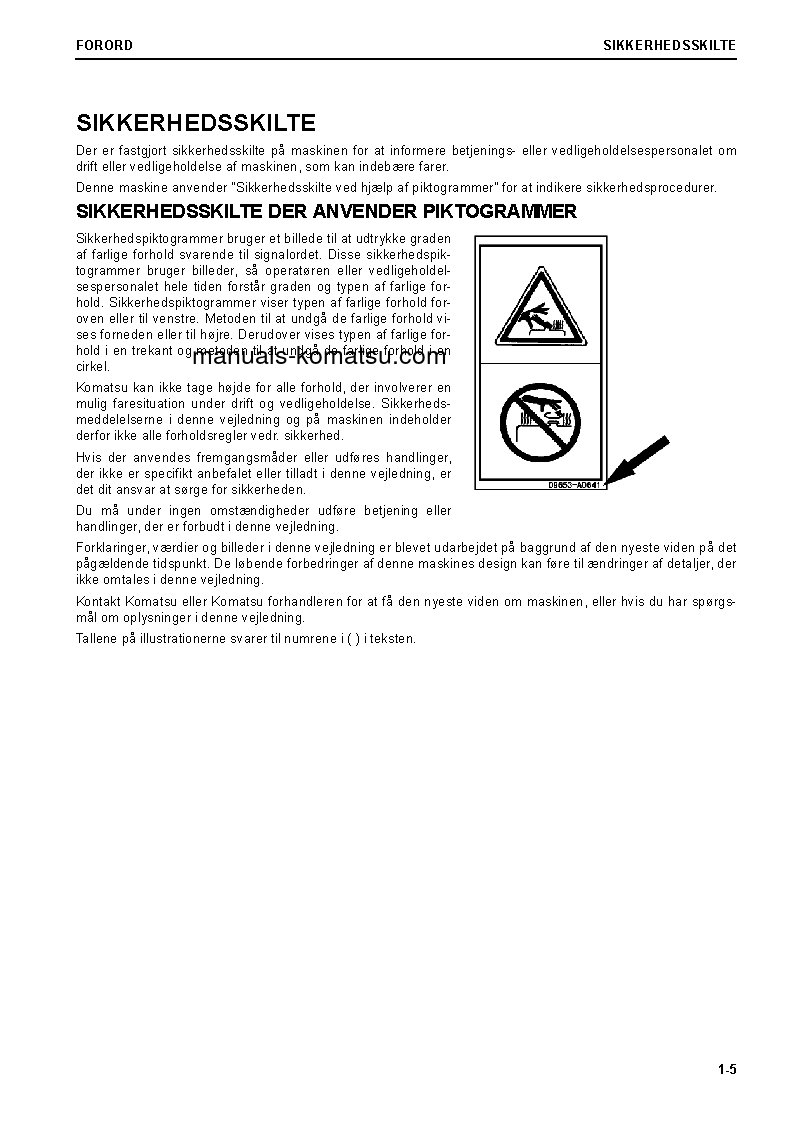 Protected: WA470-8(DEU) S/N H55051-UP Operation manual (Danish)
