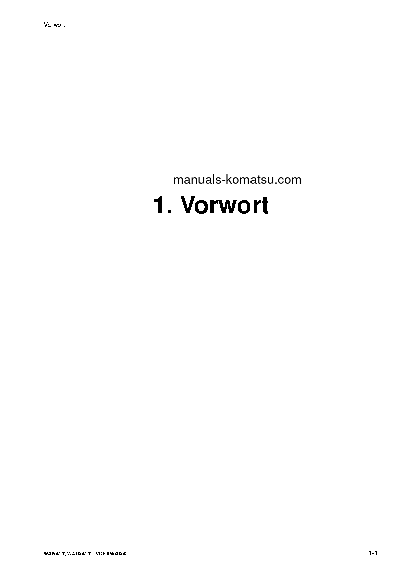 Protected: WA80M-7(DEU) S/N H62051-UP Operation manual (German)