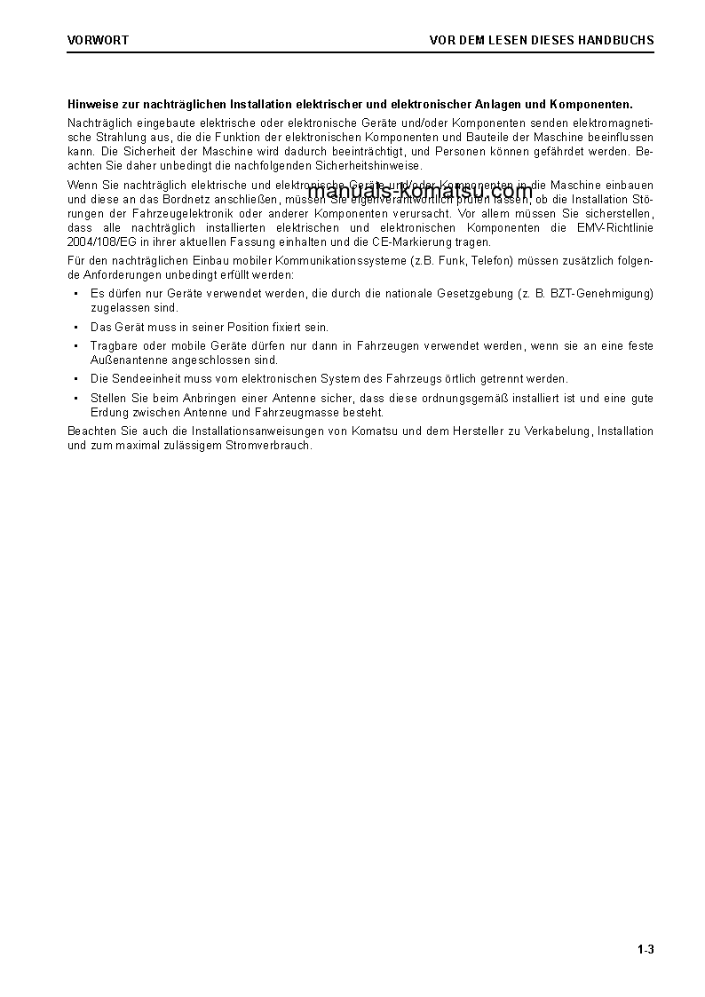 Protected: WA470-8(DEU) S/N 100010-UP Operation manual (German)