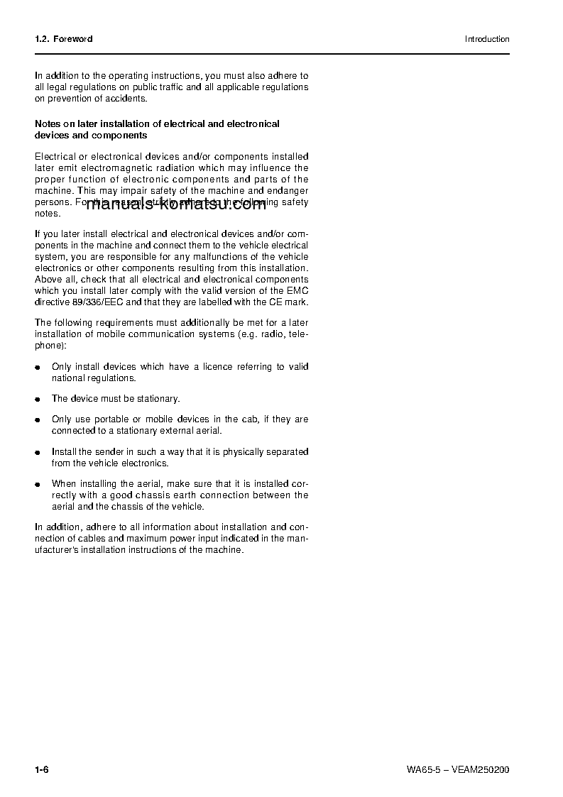 Protected: WA65-5(DEU)-WA S/N H50051-UP Operation manual (English)