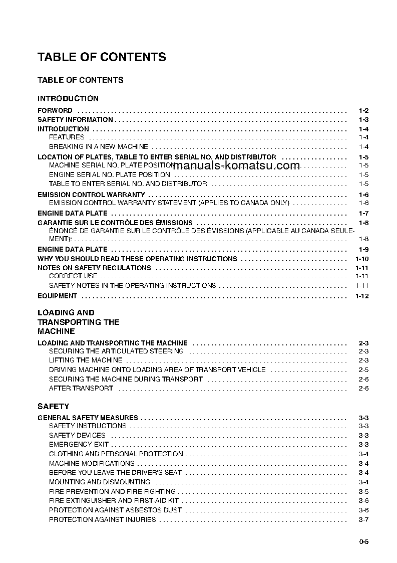 Protected: WA75-3(DEU) S/N HA950318-HA950856 Operation manual (English)