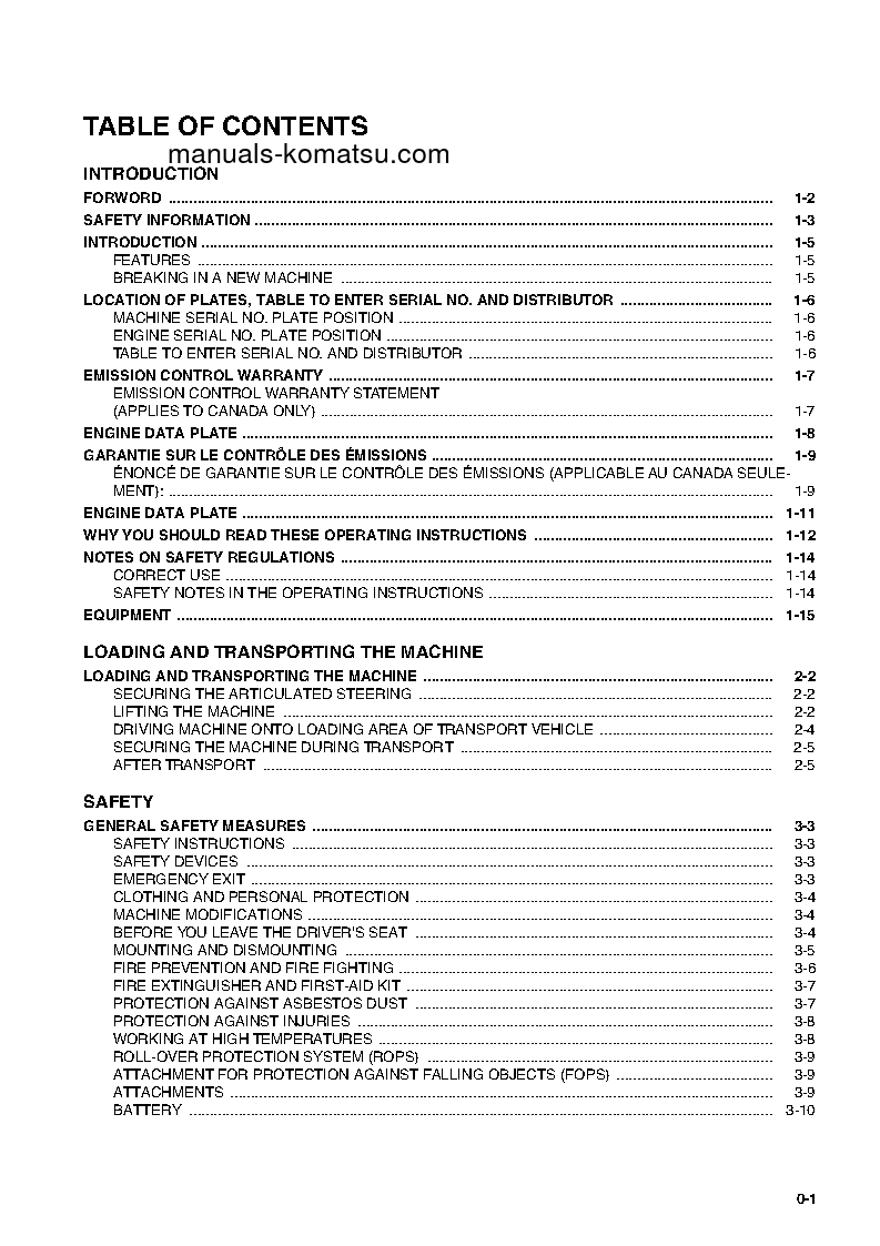Protected: WA75-3(DEU) S/N HA950857-HA951433 Operation manual (English)