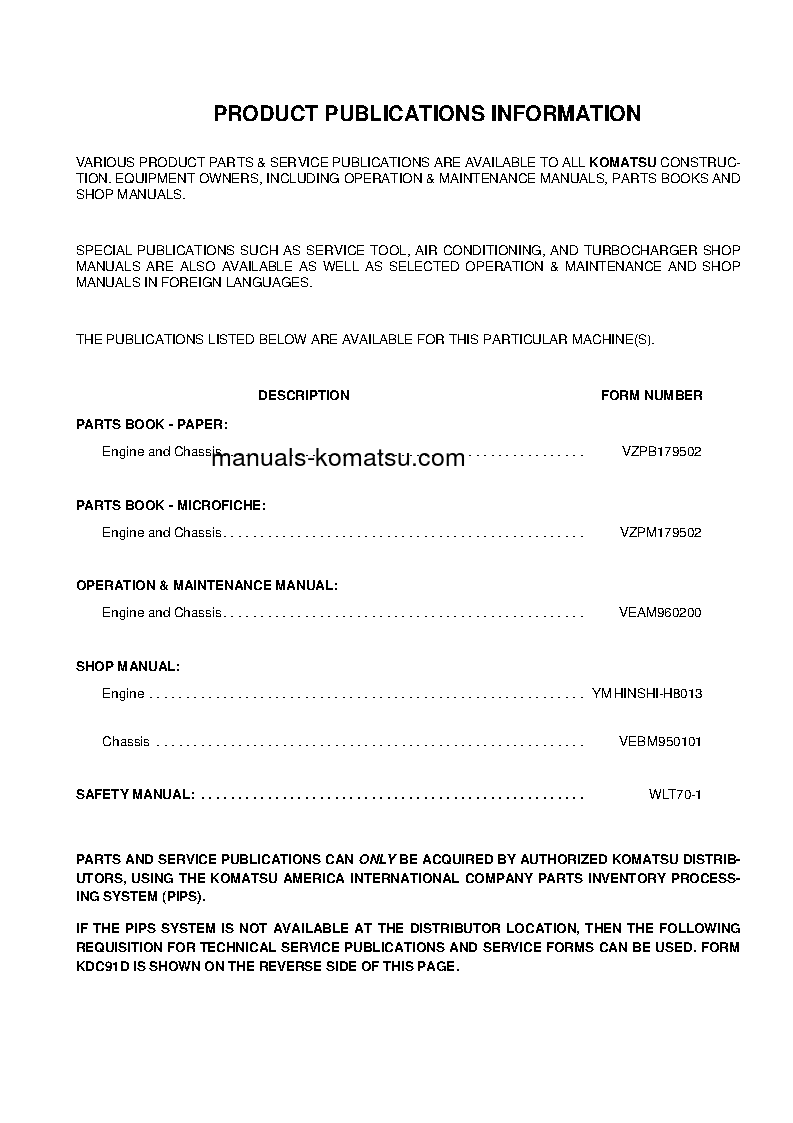 Protected: WA85-3(DEU) S/N HA960051-HA960129 Operation manual (English)