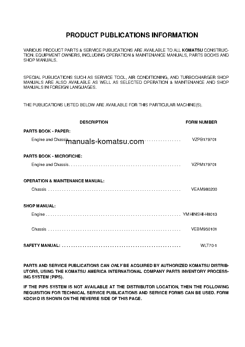 Protected: WA95-3(DEU)-30KM OPTIONS S/N HA980051-HA980117 Operation manual (English)