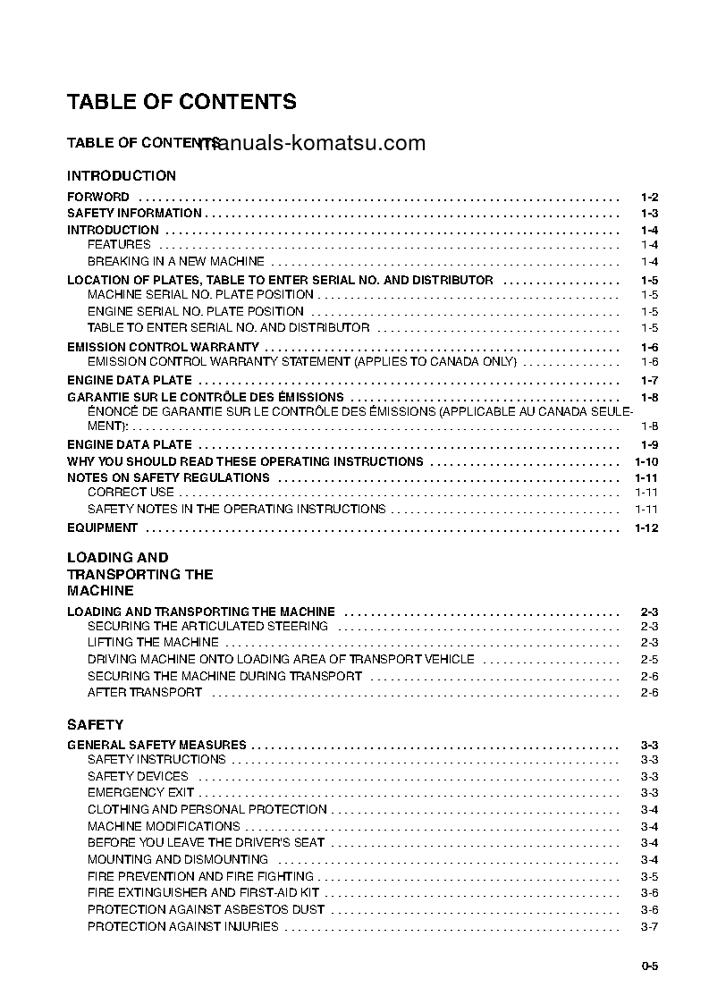 Protected: WA95-3(DEU)-30KM OPTIONS S/N HA980118-HA980375 Operation manual (English)