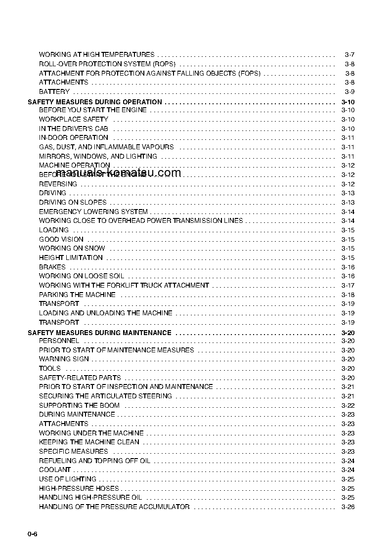 Protected: WA95-3(DEU)-30KM OPTIONS S/N HA980118-HA980375 Operation manual (English)