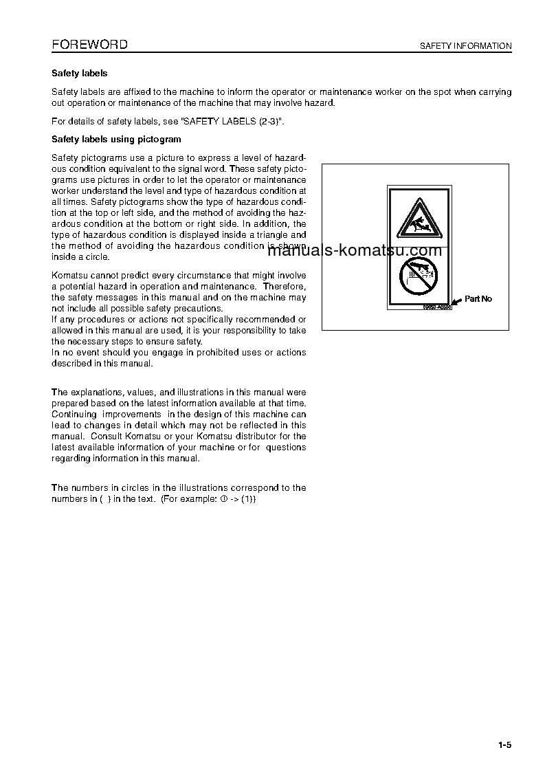 Protected: WA320-5(DEU)-H S/N H50051-UP Operation manual (English)