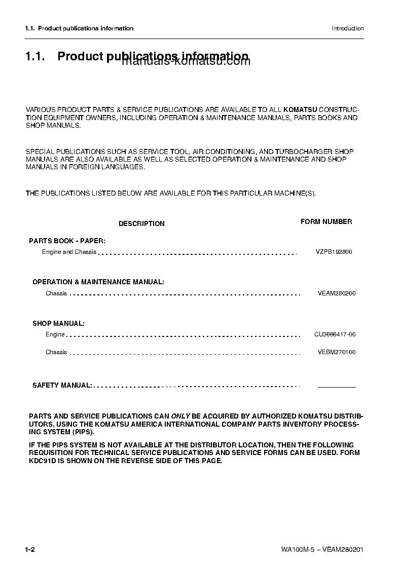 Protected: WA100M-5(DEU) S/N H50051-UP Operation manual (English)