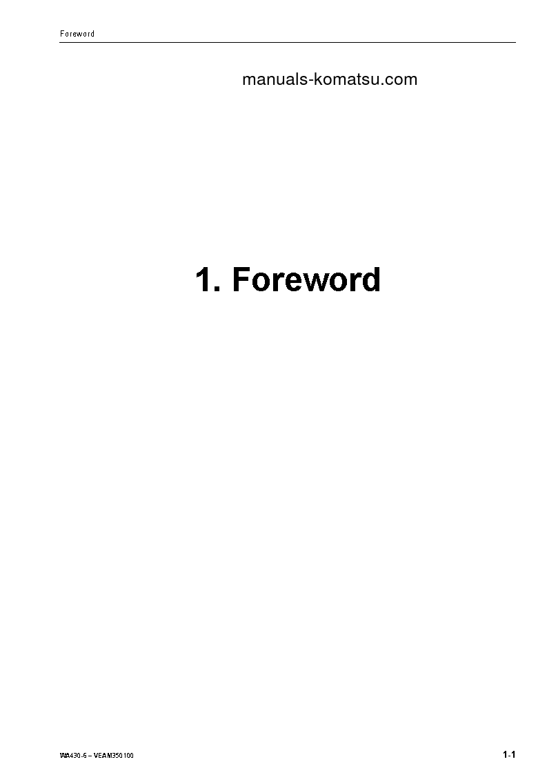 Protected: WA430-6(DEU) S/N H50051-UP Operation manual (English)