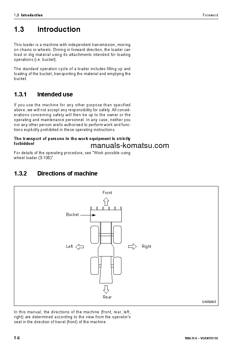 Protected: WA430-6(DEU) S/N H50051-UP Operation manual (English)