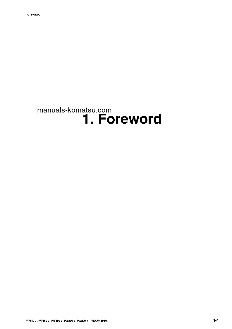 Protected: PW180-7(DEU)-E0 S/N H55051-UP Operation manual (English)