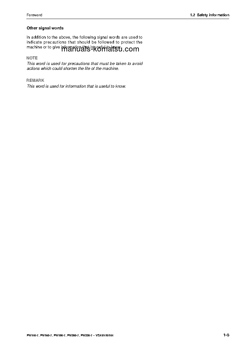 Protected: PW180-7(DEU)-E0 S/N H55051-UP Operation manual (English)