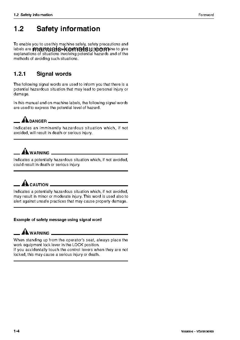 Protected: WA500-6(DEU) S/N H60051-UP Operation manual (English)