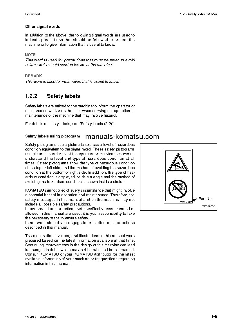 Protected: WA500-6(DEU) S/N H60051-UP Operation manual (English)