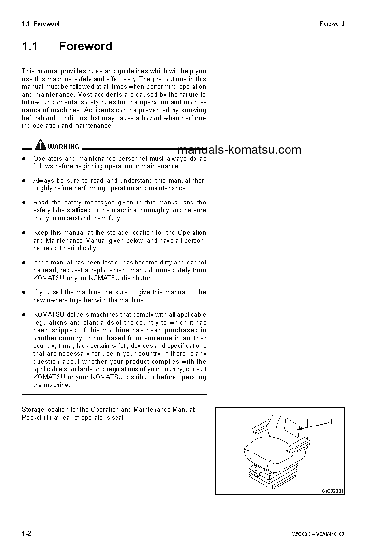 Protected: WA380-6(DEU) S/N H60051-UP Operation manual (English)