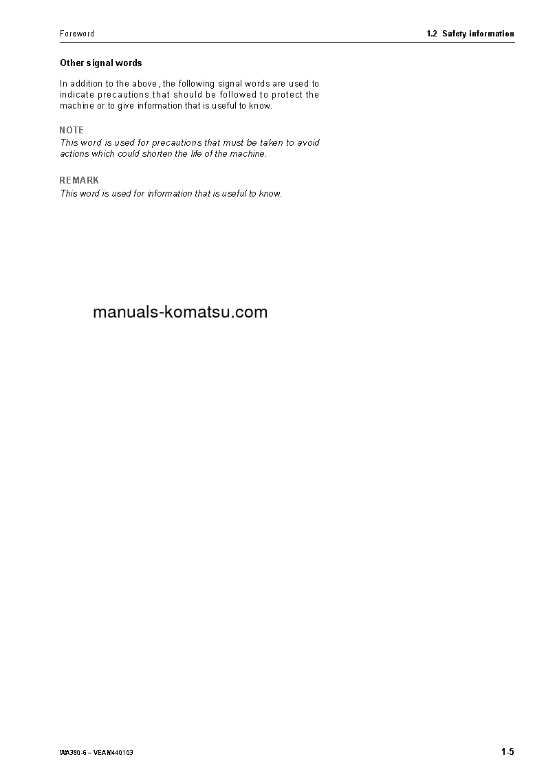 Protected: WA380-6(DEU) S/N H60051-UP Operation manual (English)