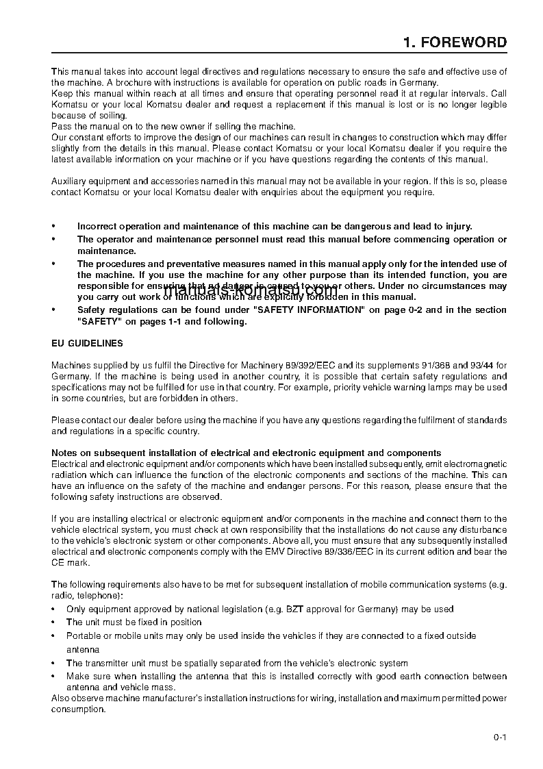 Protected: WA320-3(DEU)-H S/N WA320H20561-WA320H20710 Operation manual (English)