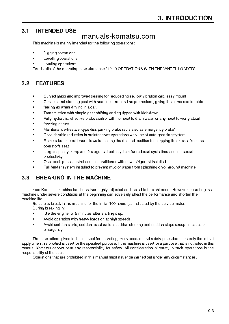 Protected: WA320-3(DEU)-H S/N WA320H20711-WA320H20854 Operation manual (English)