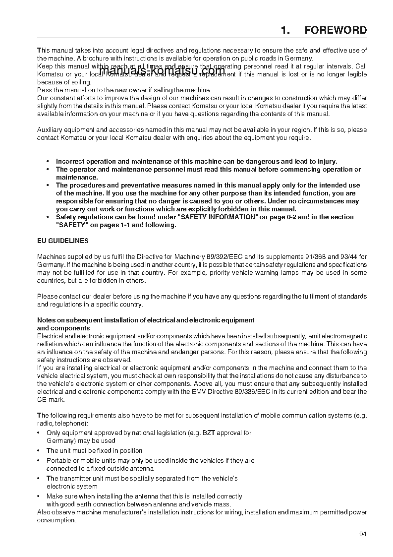 Protected: WA320-3(DEU)-H S/N WA320H20855-UP Operation manual (English)