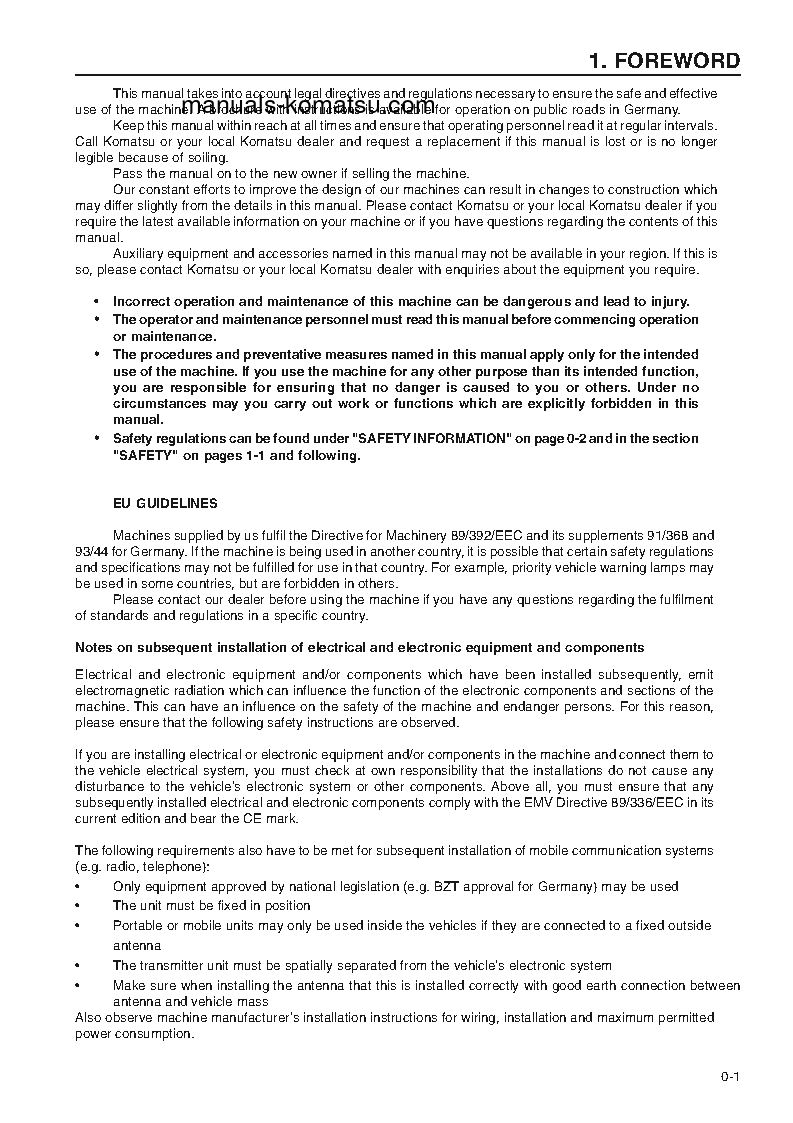 Protected: WA380-3(DEU)-H S/N WA380H20501-WA380H20836 Operation manual (English)