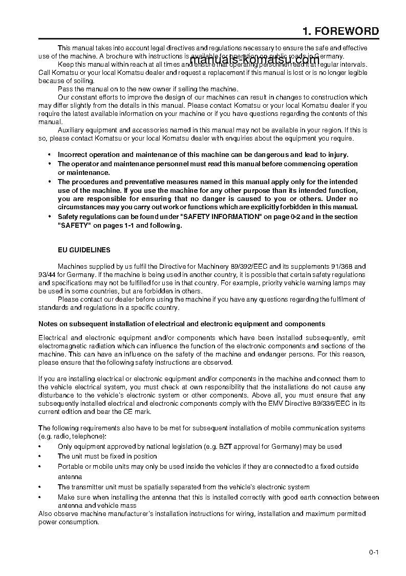 Protected: WA380-3(DEU)-H S/N WA380H20837-WA380H20986 Operation manual (English)