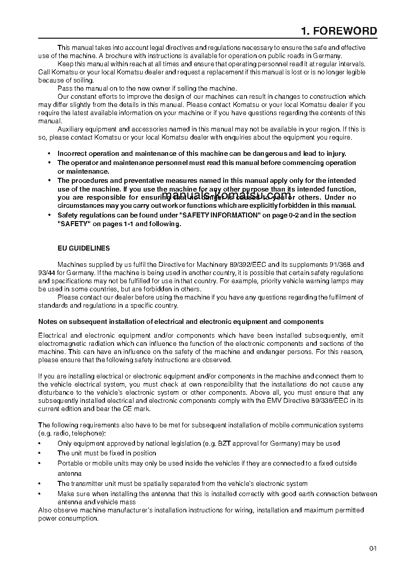 Protected: WA380-3(DEU)-H S/N WA380H20987-UP Operation manual (English)