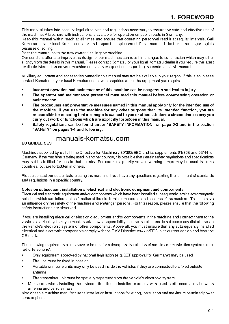 Protected: WA420-3(DEU)-H S/N H30462-H30566 Operation manual (English)