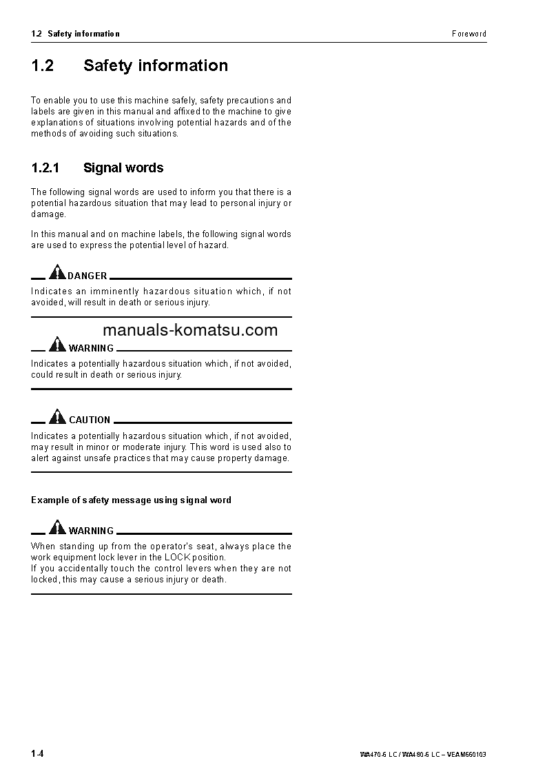 Protected: WA480-6(DEU)-LC S/N H60470-UP Operation manual (English)