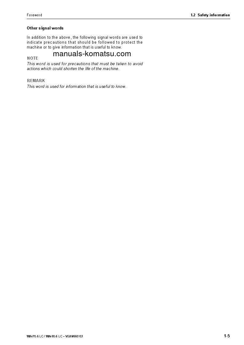 Protected: WA480-6(DEU)-LC S/N H60470-UP Operation manual (English)