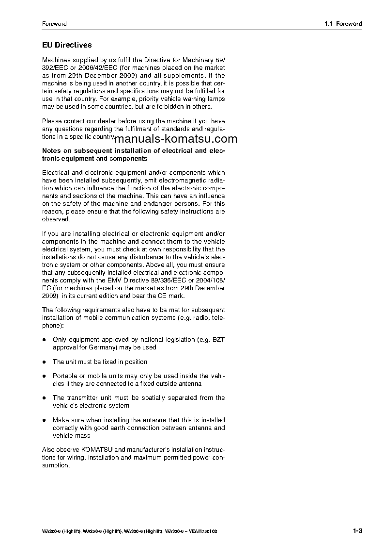 Protected: WA320-6(DEU) S/N H62051-UP Operation manual (English)