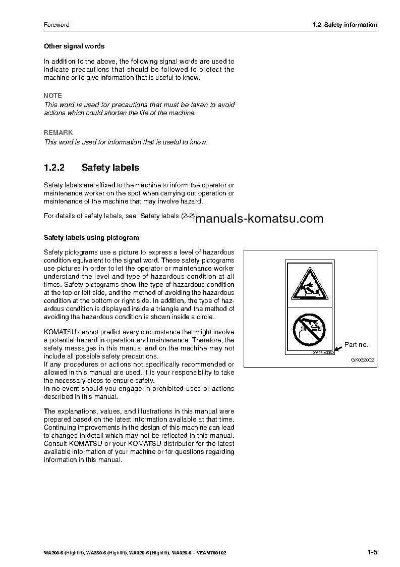 Protected: WA320-6(DEU) S/N H62051-UP Operation manual (English)