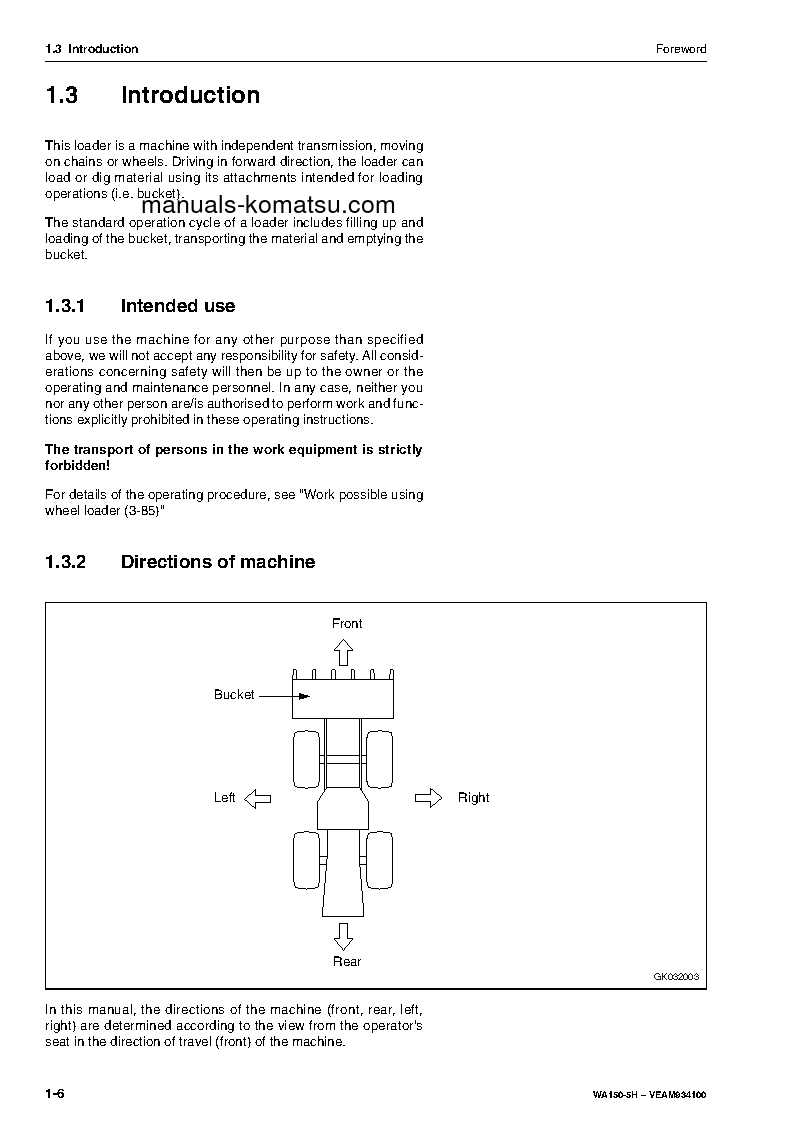 Protected: WA150-5(DEU) S/N H50051-UP Operation manual (English)