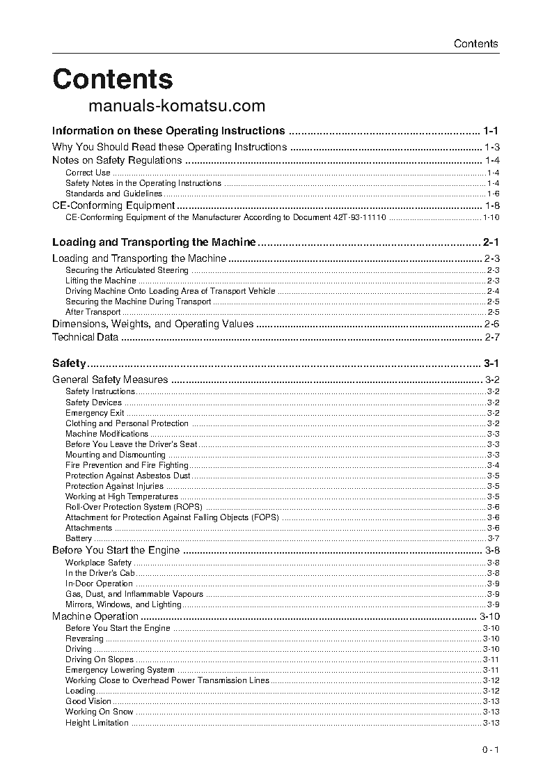 Protected: WA65-3(DEU) S/N HA940549-UP Operation manual (English)