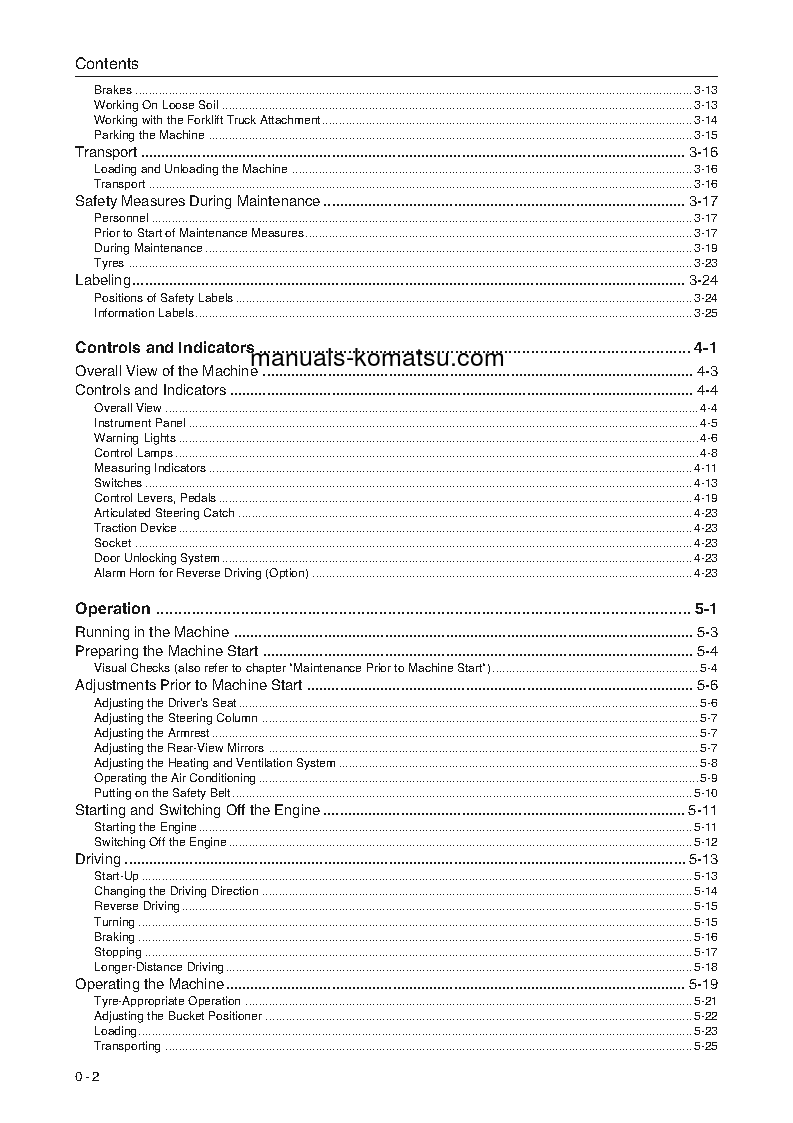 Protected: WA65-3(DEU) S/N HA940549-UP Operation manual (English)