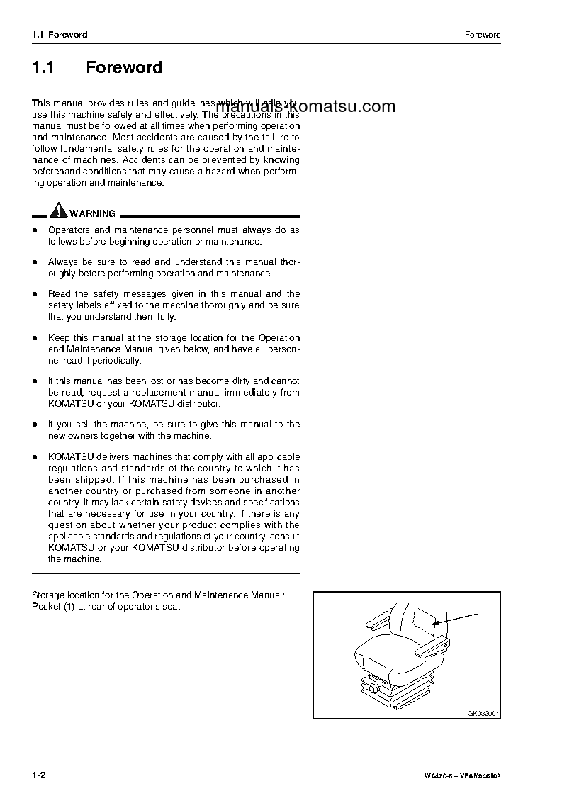 Protected: WA470-6(DEU) S/N H50051-UP Operation manual (English)