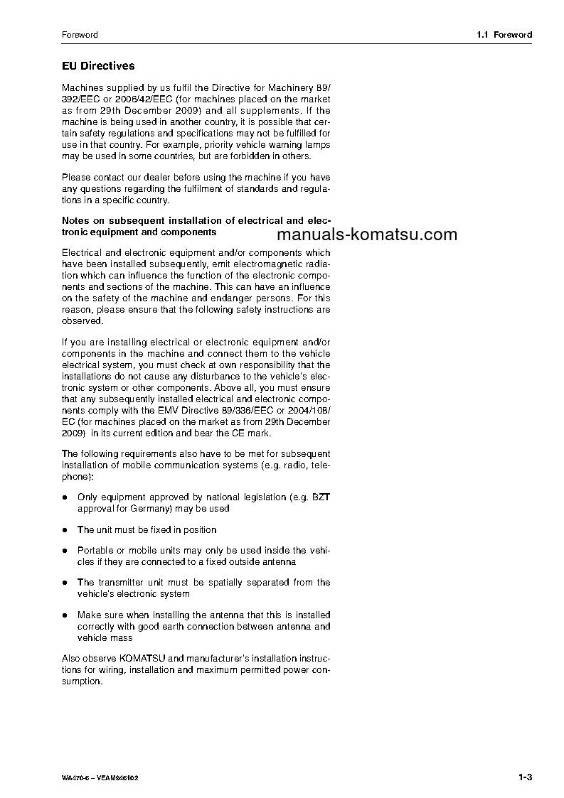 Protected: WA470-6(DEU) S/N H50051-UP Operation manual (English)