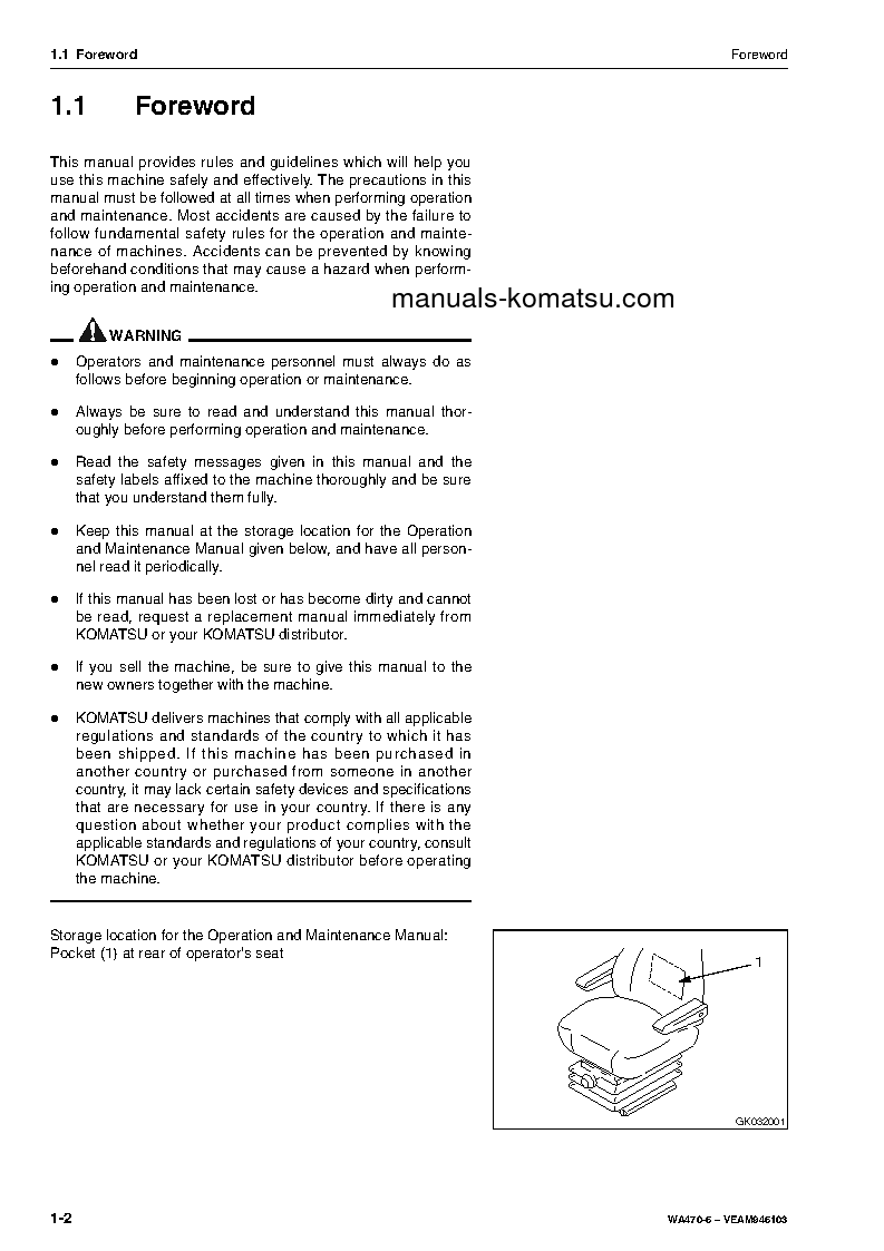 Protected: WA470-6(DEU) S/N H52001-UP Operation manual (English)