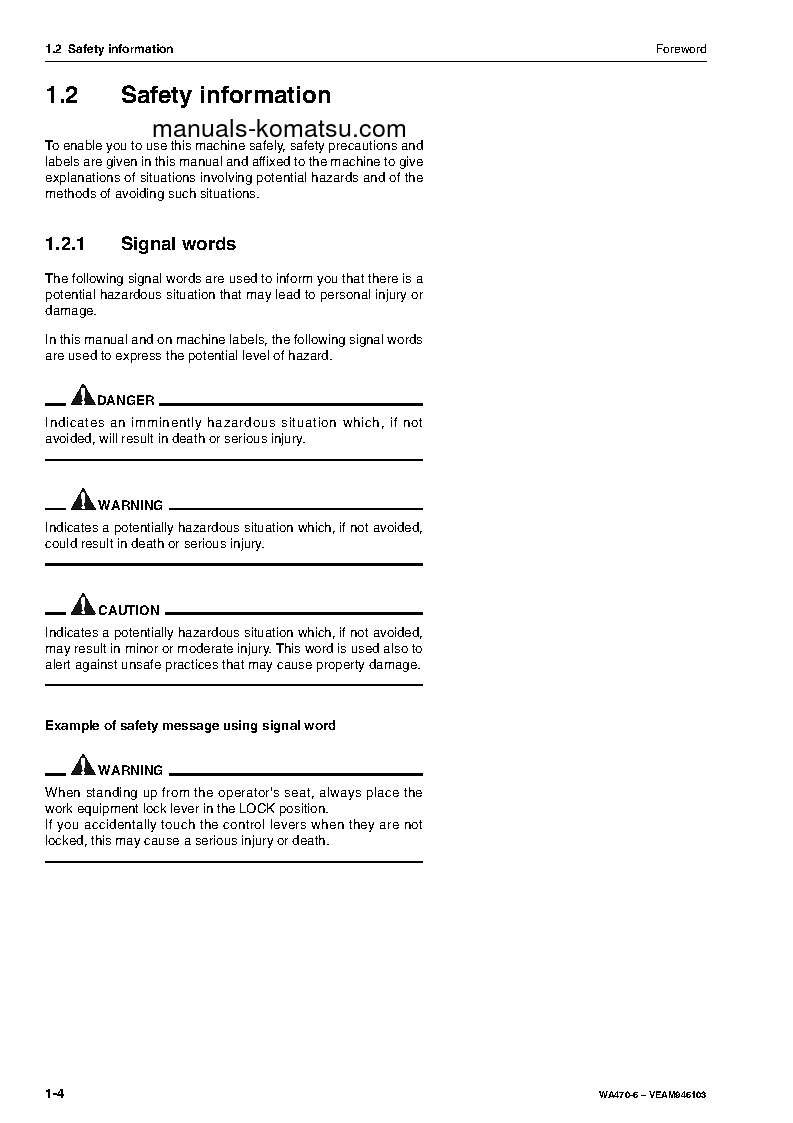 Protected: WA470-6(DEU) S/N H52001-UP Operation manual (English)