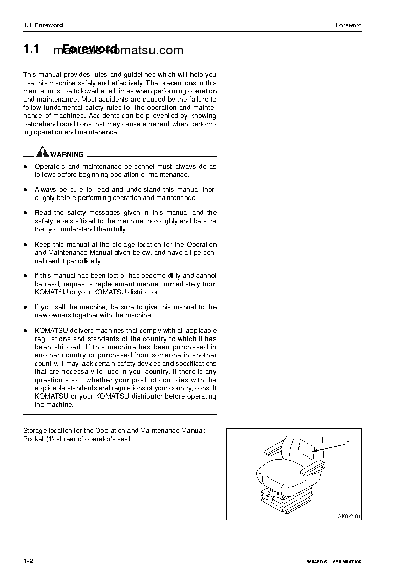 Protected: WA480-6(DEU) S/N H60051-UP Operation manual (English)