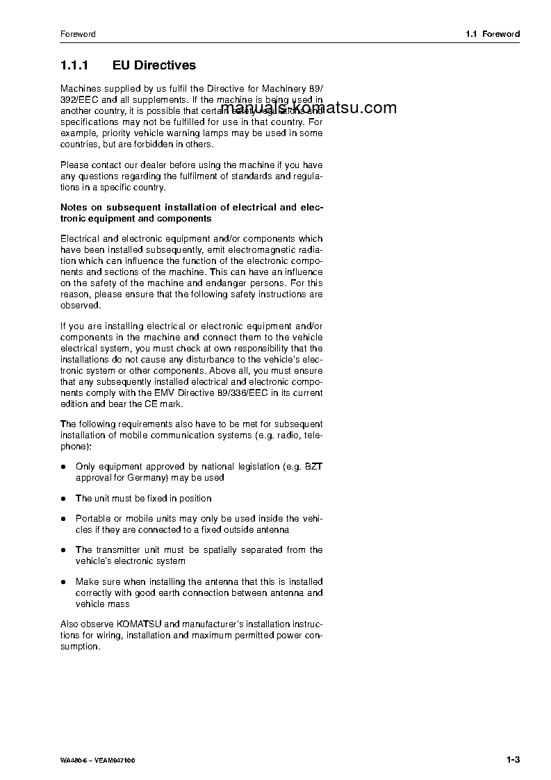 Protected: WA480-6(DEU) S/N H60051-UP Operation manual (English)