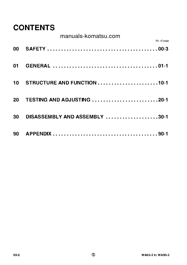 Protected: WA65-3(DEU) S/N HA940051-UP Shop (repair) manual (English)