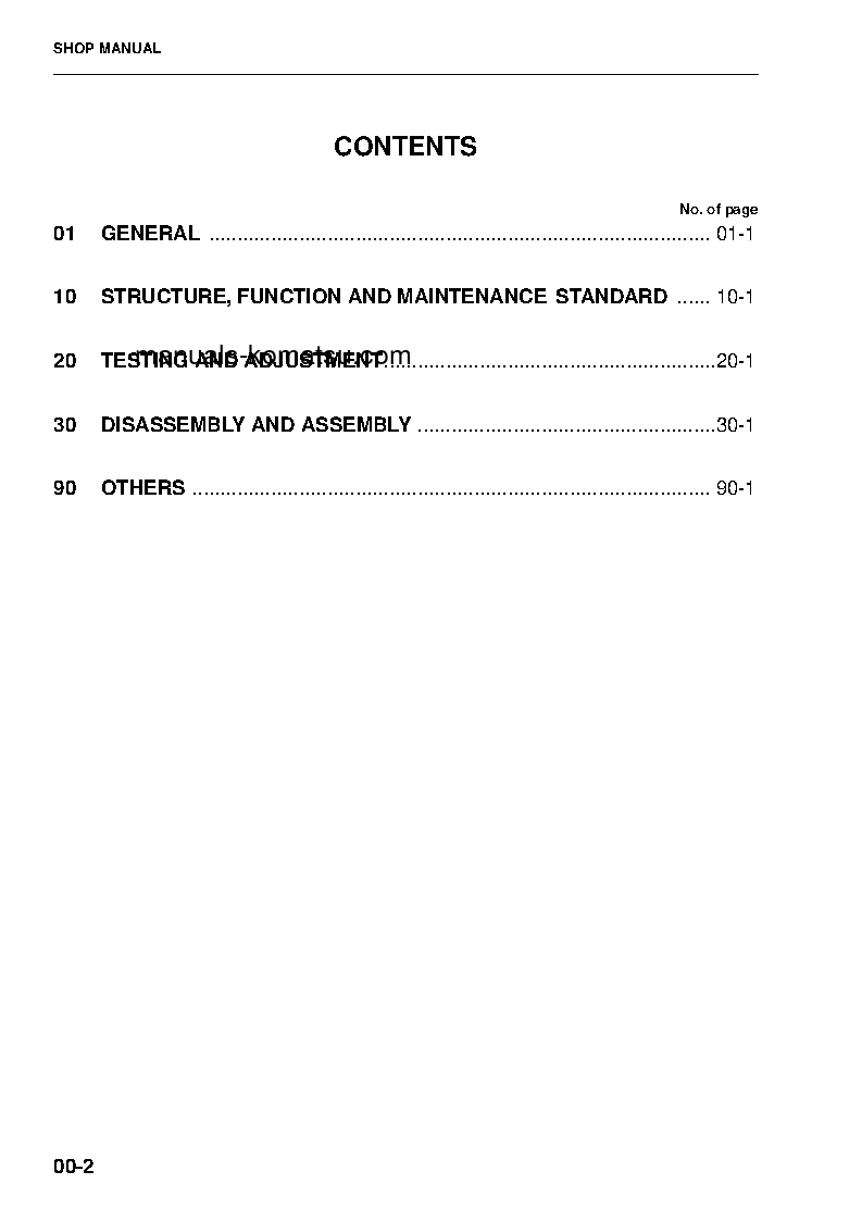 Protected: WA250-5(DEU)-H S/N H50051-UP Shop (repair) manual (English)