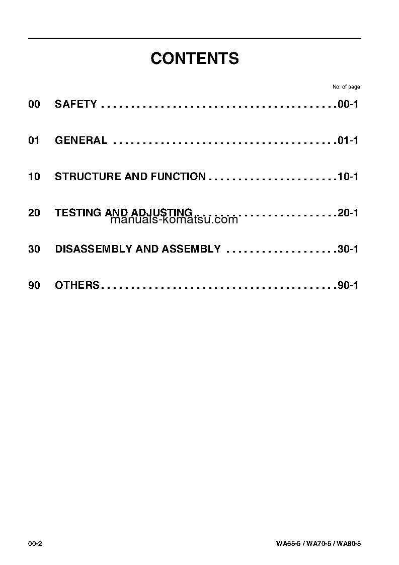 Protected: WA65-5(DEU) S/N H50051-UP Shop (repair) manual (English)