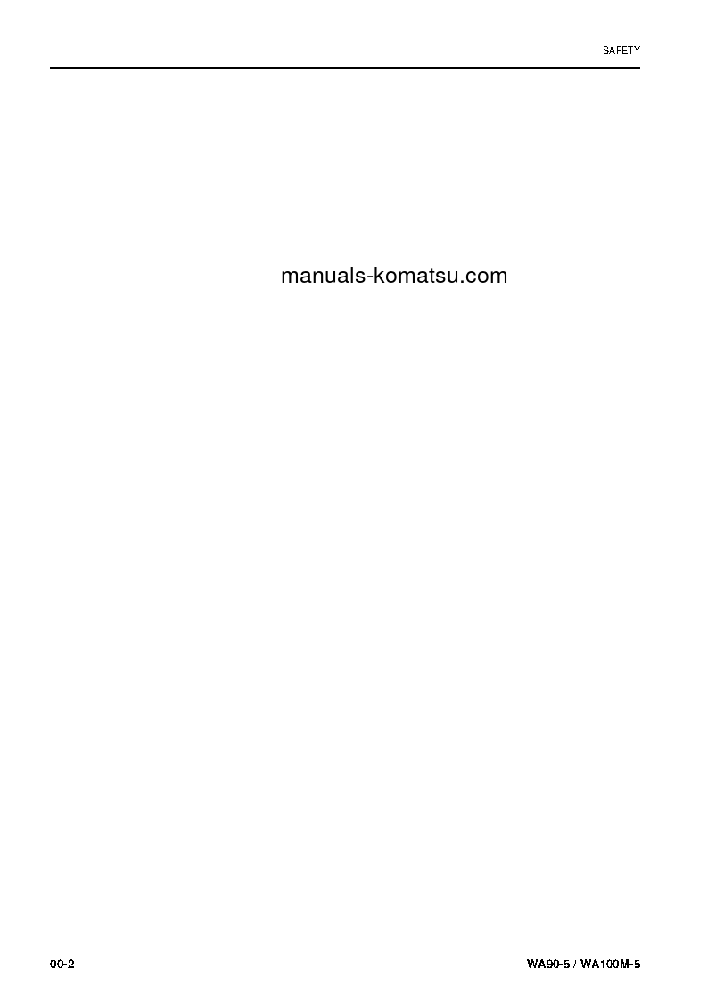 Protected: WA100M-5(DEU) S/N 50051-UP Shop (repair) manual (English)